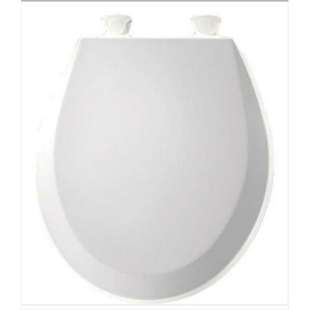 CHURCH SEAT 14.375 In.W Lift-Off Round Closed Front Toilet Seat In White 500EC 000